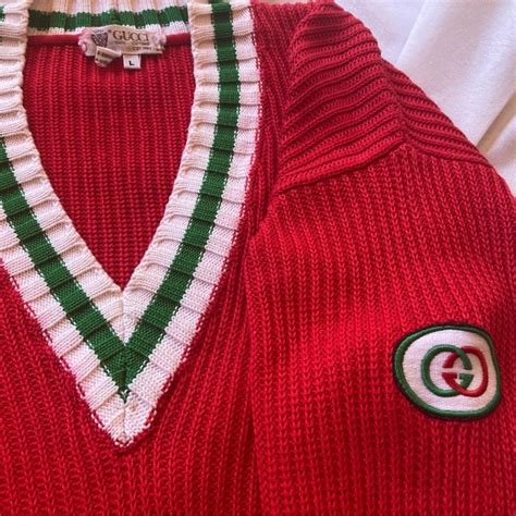 vintage gucci tennis sweater|vintage Gucci sweaters for sale.